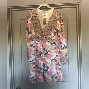 Floral long sleeve dress